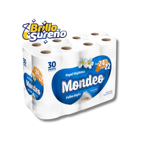 Papel Higiénico Mondeo 30 mts x 24 rollos