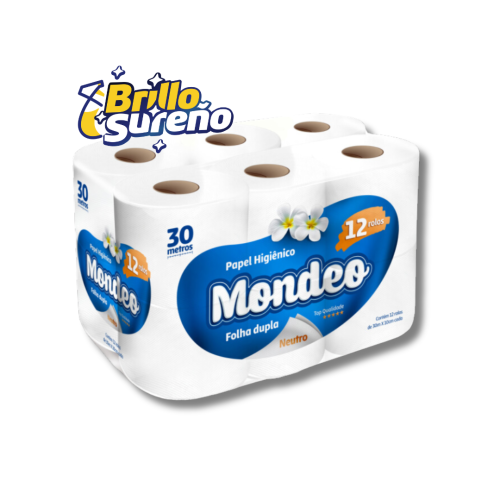 Papel Higiénico Mondeo 30 mts x 12 rollos
