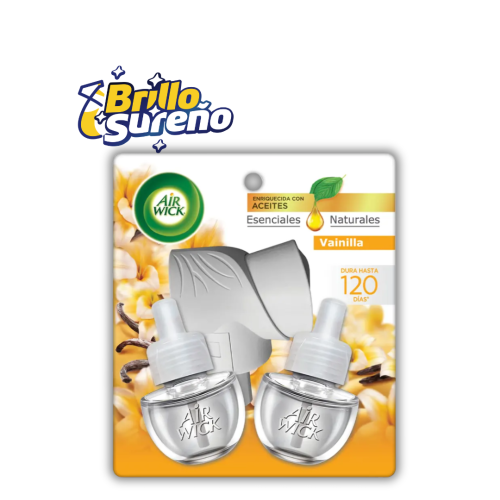 Desodorante Ambiental Air Wick Aparato + 2 Repuestos Vainilla